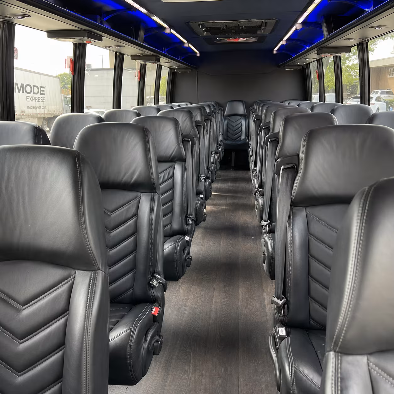 35 passenger minibus inside