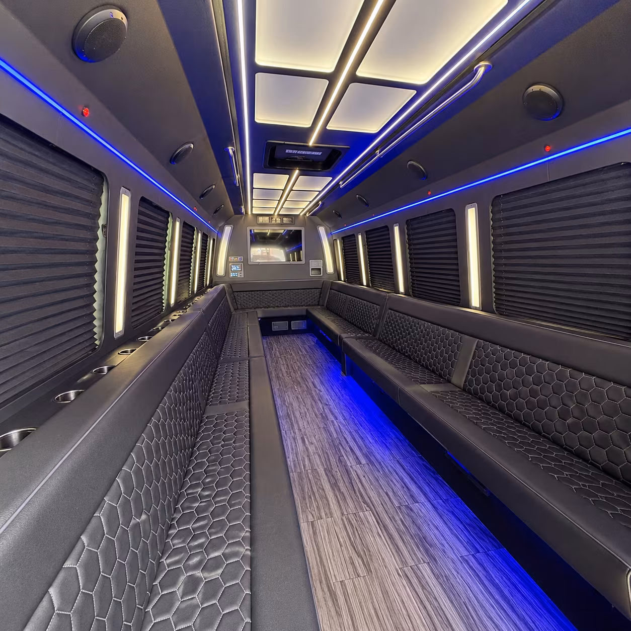 springfield 30 passenger party bus interior