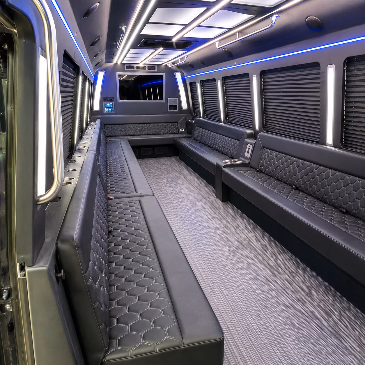 springfield 40 passenger party bus interior