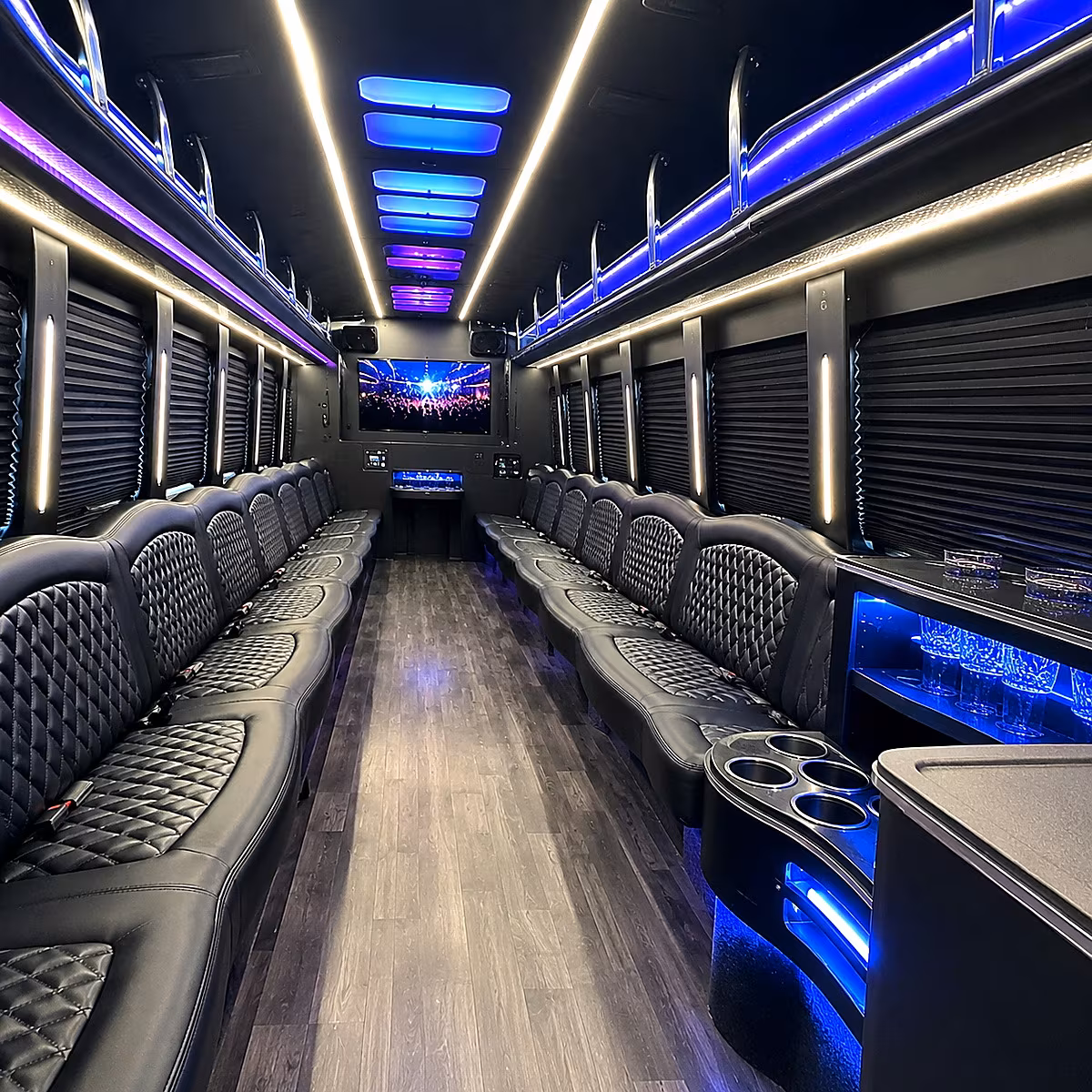 springfield party bus rental interior